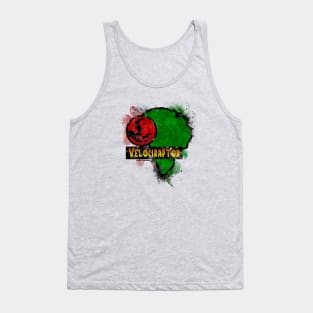 Velociraptor, Jurassic JP Dinosaur Paddock Sign Tank Top